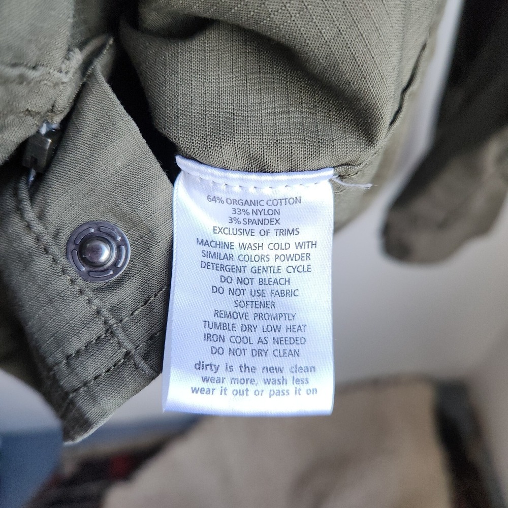 Toad&Co Ripstop Shirt Jacket XL Green Cotton Nylon Blend Mens Outerwear - Picture 9 of 13